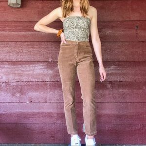 Brown corduroy high waisted pants!